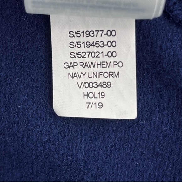 Gap Cropped Rainbow Striped Navy Sweatshirt - Picture 7 of 7